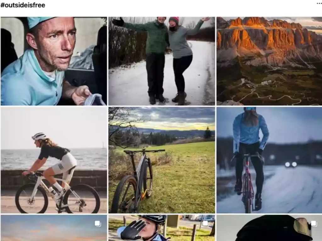 a set of photos for hashtag outsideisfree