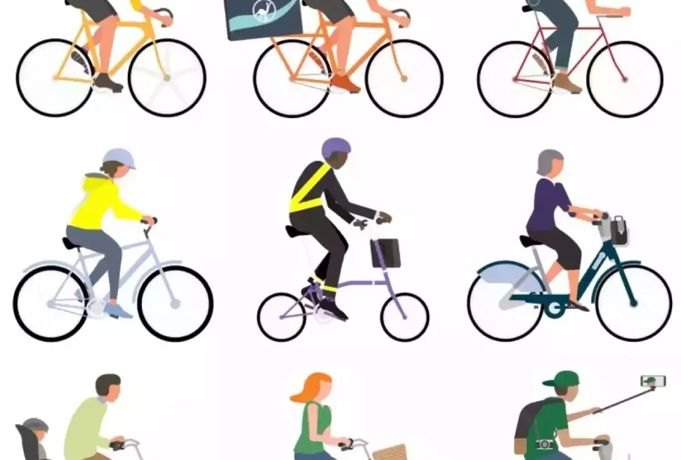 cyclist icons